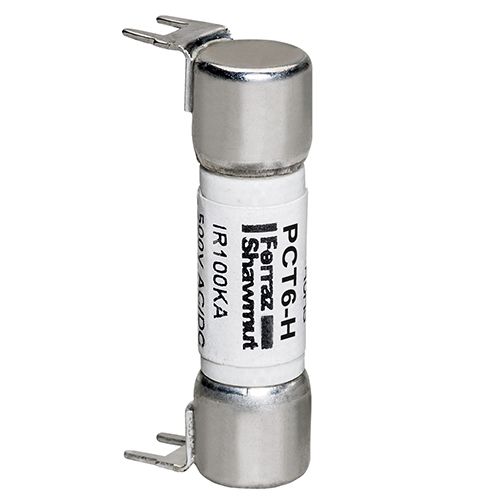 PCT6-H - PC Mount Fuse 500V 6A Time-Delay Double Hole Mount PCT - Midget Series